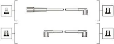 Produktbild von MAGNETI MARELLI 941319170088 Zündkabelsatz Zündleitungssatz für LADA SAMARA (2108, 2109, 2115, 2113, 2114)