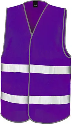 Image de Result Core R200X | Gilet de sécurité pour automobilistes / ISOEN20471:2013, Classe 2 - Couleur : Violet - Taille : L/XL