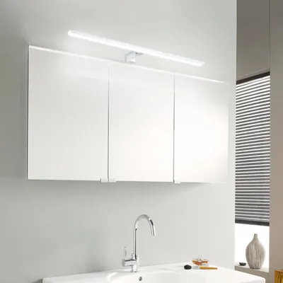 Produktbild von 60cm LED Spiegelleuchte 230V 8W 650lm Kaltweiß, Aufbauleuchte + Klemmleuchte,Schminklicht,Schrank-Beleuchtung, Badezimmerschrank Spiegelleuchten