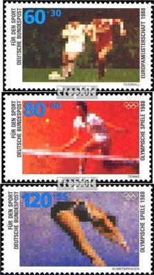 Produktbild von Briefmarken BRD (BR.Deutschland) 1988 Mi 1353-1355 (kompl.Ausgabe) postfrisch Sporthilfe