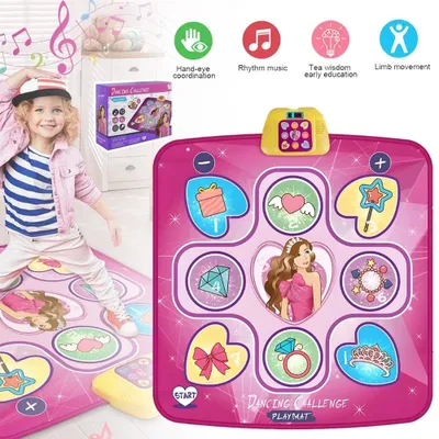 Produktbild von Tanzmatte Musikmatte Spielzeug LED Musical Tanzspiel Tanzmatte Kinder Geschenk