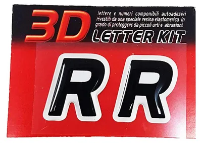 Obrázek produktu pro Sada samolepek s 3D písmeny, pár "R"