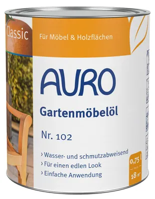 Produktbild von AURO Gartenmöbelöl, Classic Nr. 102 0,75l Teaköl