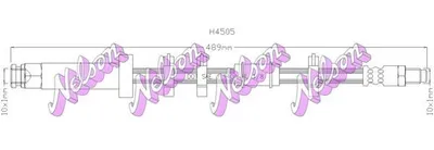 Produktbild von KAWE H4505 Bremsschlauch für FIAT DUCATO Pritsche/Fahrgestell (230) DUCATO Bus (230) DUCATO Kasten (230L) DUCATO Kasten (280)