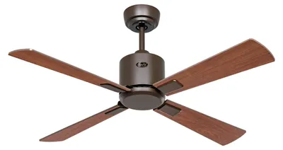 Produktbild von Energiespar Deckenventilator mit Fernbedienung Eco Neo III WiFi 103 cm Bronze Flügel Nussbaum / Kirschbaum