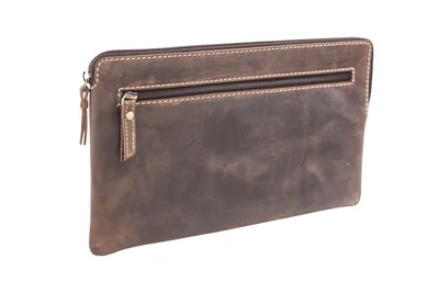 Produktbild von LEAS Banktasche & Geldtasche im Vintage-Style Echt-Leder, braun Special-Edition