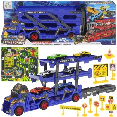 Zdjęcie produktu dla Wyrzutnia samochodowa Tow Truck Tir - niebieska