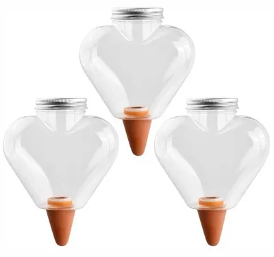 Produktbild von Unyqoos® 3er-Set Selbstbewässerungskugeln 500 ml – transparente Bewässerungsbälle aus Kunststoff für Zimmer- und Gartenpflanzen, automatische Pflanzenbewässerung