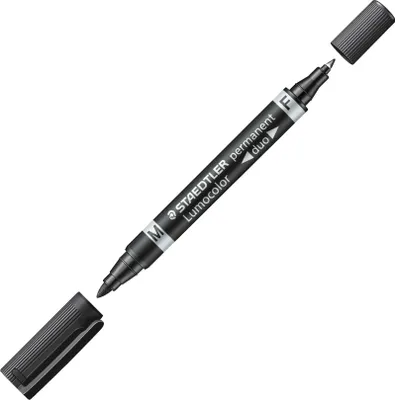 Zdjęcie produktu dla STAEDTLER Zweispitzmarker Lumocolor perm schwarz 10 Stück