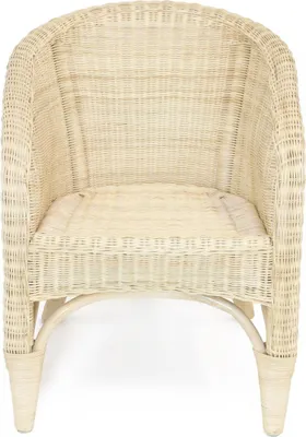Produktbild von Rattan Stuhl, natur lackiert, Korbsessel, Korbstuhl, Rattansessel, Rattanstuhl