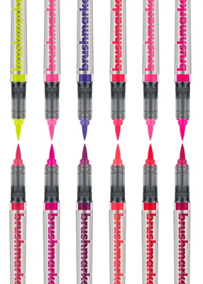 Produktbild von Karin Brushmarker Set Flower 12 Farben Brushpen Aquarell Stifte