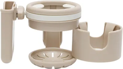 Imagen del producto de Soporte 3 en 1, multifuncional, para 2 vasos y 1 teléfono móvil, ideal para cochecitos y bicicletas