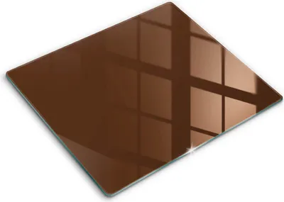 Produktbild von Abdeckung Glas - Küchenabdeckung - 60x52 cm - Abdeckplatte -braune Farbe
