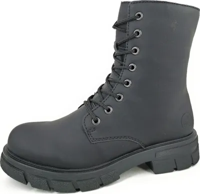 Produktbild von Rieker Damen Stiefeletten Schnürsenkel Kurzstiefel Z9120, Größe:37 EU, Farbe:Schwarz