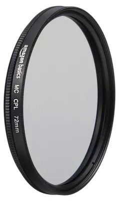 Obrázek produktu pro AmazonBasics CF02-NMC16-72, 72 mm, Kruhový polarizační fotografický filtr, 1 kusů