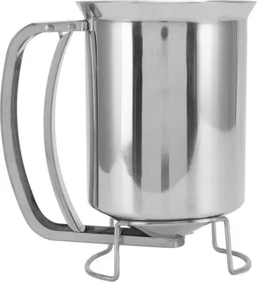 Produktbild von Famanu Teigspender 850 ml - Edelstahl, mit Ausgießer und Handgriff