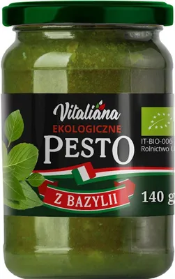 Obrázok produktu pre BAZALKOVÉ PESTO 140 g - VITALIANA