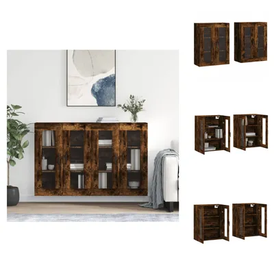 Produktbild von vidaXL Wandschränke 2 Stk. Räuchereiche Holzwerkstoff -  Sideboards