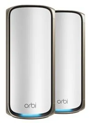 Image de NETGEAR Orbi 970 Series RBE972S - Système Wi-Fi - (routeur, répéteur) - jusqu'à 500 m² - réseau 10 GbE, 2,5 GbE, Wi-Fi 7 quadribande