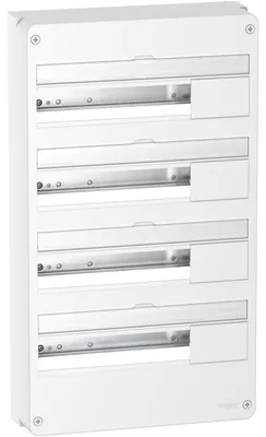 Image de Tableau électrique nu SCHNEIDER R9H18404 4 rangées 18 modules Resi9