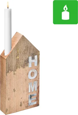 Obrázek produktu pro Dřevěný dekorativní předmět Svícen Deco Modern Home