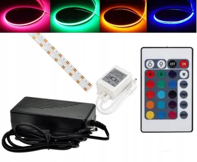 Produktbild von Omako COB RGB LED-Streifen Set 2m inkl. IR-Fernbedienung