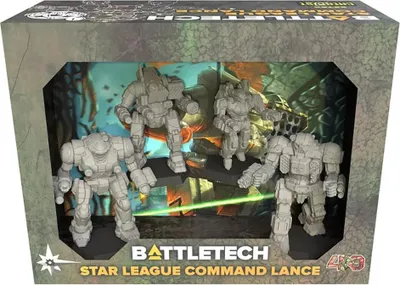 Zdjęcie produktu dla Battletech Star League Command Lance - Miniaturen-Spiel -Zubehör - ENG Edition