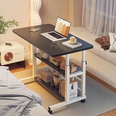 Produktbild von Taobou Computer-Schreibtisch Schwarz höhenverstellbar mobil
