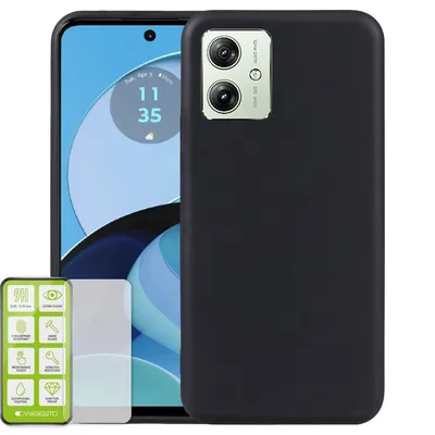 Immagine prodotto di Per Motorola Moto G34 Custodia in silicone H9 Glass Custodia per telefoni cellulari Custodia nera Custodia Cover Cap