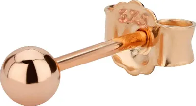 Produktbild von Single 3mm Kugel Ohrstecker 375 Rotgold Ohrschmuck Ohrringe Kugelstecker 5562