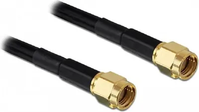 Produktbild von DeLOCK RP-SMA - RP-SMA, 2m, Schwarz, RP-SMA, RP-SMA