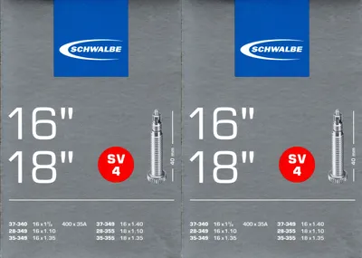 Produktbild von 2x Schwalbe SV 4 Schlauch 16 Zoll 18 Zoll 16x1.10-1.40 18x1.10-1.35