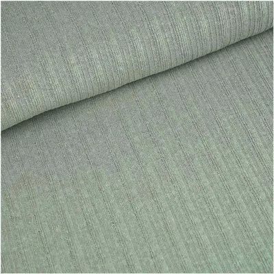Bio Leinenstrick Baumwollstoff ab 0,5x1,5m Leinen-Stoff Baumwolle Meterware graugrün