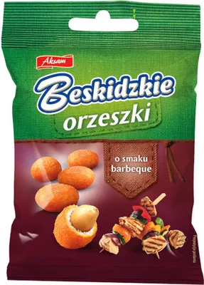 Obrázok produktu pre Aksam Beskidzkie arašidy s príchuťou barbeque 70 G