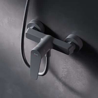Produktbild von AM.PM Duscharmatur Einhebel Brausebatterie Schwarz Armatur Mischbatterie Brausearmatur Brausebatterie Wasserhahn Bad Mischbatterie Dusche