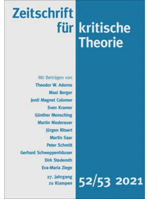 Obrázek produktu pro Zeitschrift für kritische Theorie / Zeitschrift für kritische Theorie, Heft 52/53