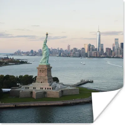 Produktbild von MuchoWow® Poster New York - Freiheitsstatue - Amerika 75x75 cm - Wand Dekoration