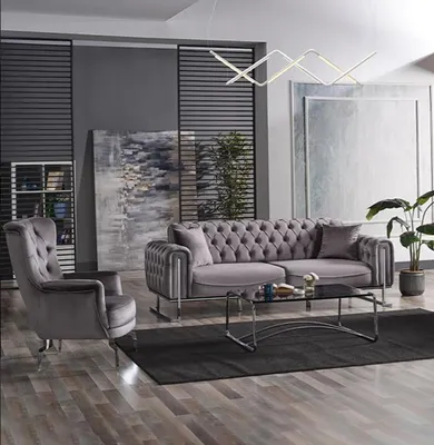 Produktbild von Sofa Polstergarnitur Wohnlandschaft Couch Sitzgarnitur Lounge Sofas Couchen 3+1