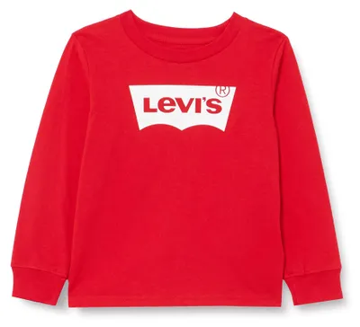 Obrázek produktu pro Tričko s dlouhým rukávem a netradičním střihem, značka Levi's Kids, barva: sytě červená, velikost: 3 měsíce, pro chlapce