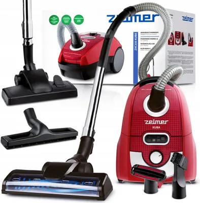 Produktbild von Zelmer Kuba Staubsauger mit Beutel 650 W Hepa 3 l Turbobürste Flexi, Regulierung