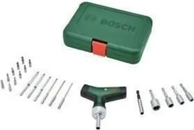 Produktbild von Ratschenschraubendreher, 25-teiliges Set, Stahl, Bosch Schraubendreher