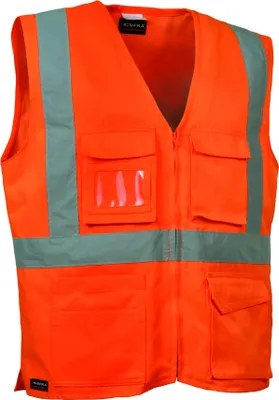 Productafbeelding van Reflecterende werkjas COFRA SEKI, Kleur: Reflecterend oranje, Maat: M