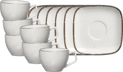 Produktbild von Ritzenhoff & Breker Casa Espressotasse mit Untertasse 6er Set beige