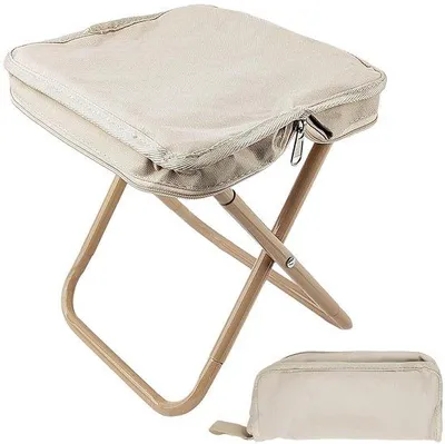 Produktbild von Unyqoos® Faltbarer Camping‑Hocker – tragbarer Klapphocker mit Stahlbeinen & wasserabweisendem Oxford‑Gewebe, belastbar bis 100 kg, ideal für Camping, Angeln, Picknick