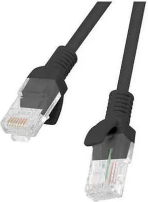 Zdjęcie produktu dla Lanberg Patchkabel Cat.5E Utp 0.5M Schwarz Fluke Zertifikat