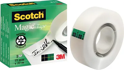 Produktbild von Scotch 8101933, 33 m, Transparent, Karton, Papier, Kunststoff, Holz, CE, 19 mm, 1 Stück(e)