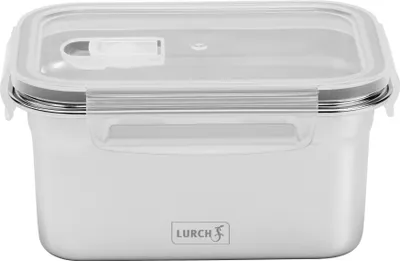 Obrázek produktu pro Lurch 00240892, Nádoba na oběd, Dospělý, Nerezová ocel, Průhledná, Plast, Nerezová ocel, Jednobarevný, Obdélníkový