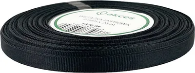 Immagine prodotto di Nastro / Nastro Grosgrain 6mm nero 23m