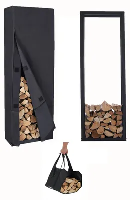 Obrázok produktu pre Online regál na drevo Lendo, 50x25x148 cm, s krytom