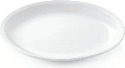 Zdjęcie produktu dla Płaski talerz obiadowy Ø 25,5 cm biały, porcelana